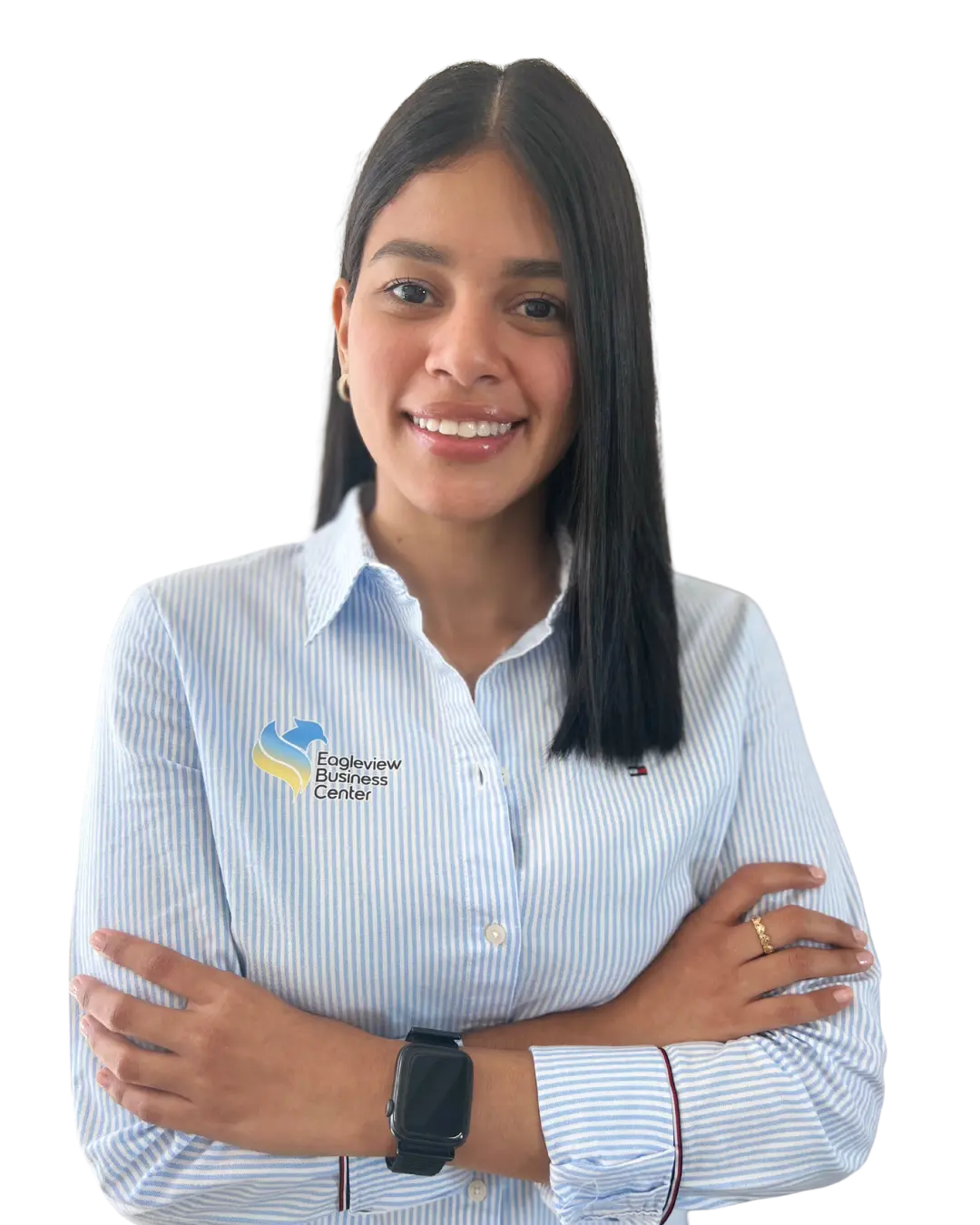 Propietario de negocio recibiendo apoyo con documentos en Eagleview Business Center en Danbury, Connecticut